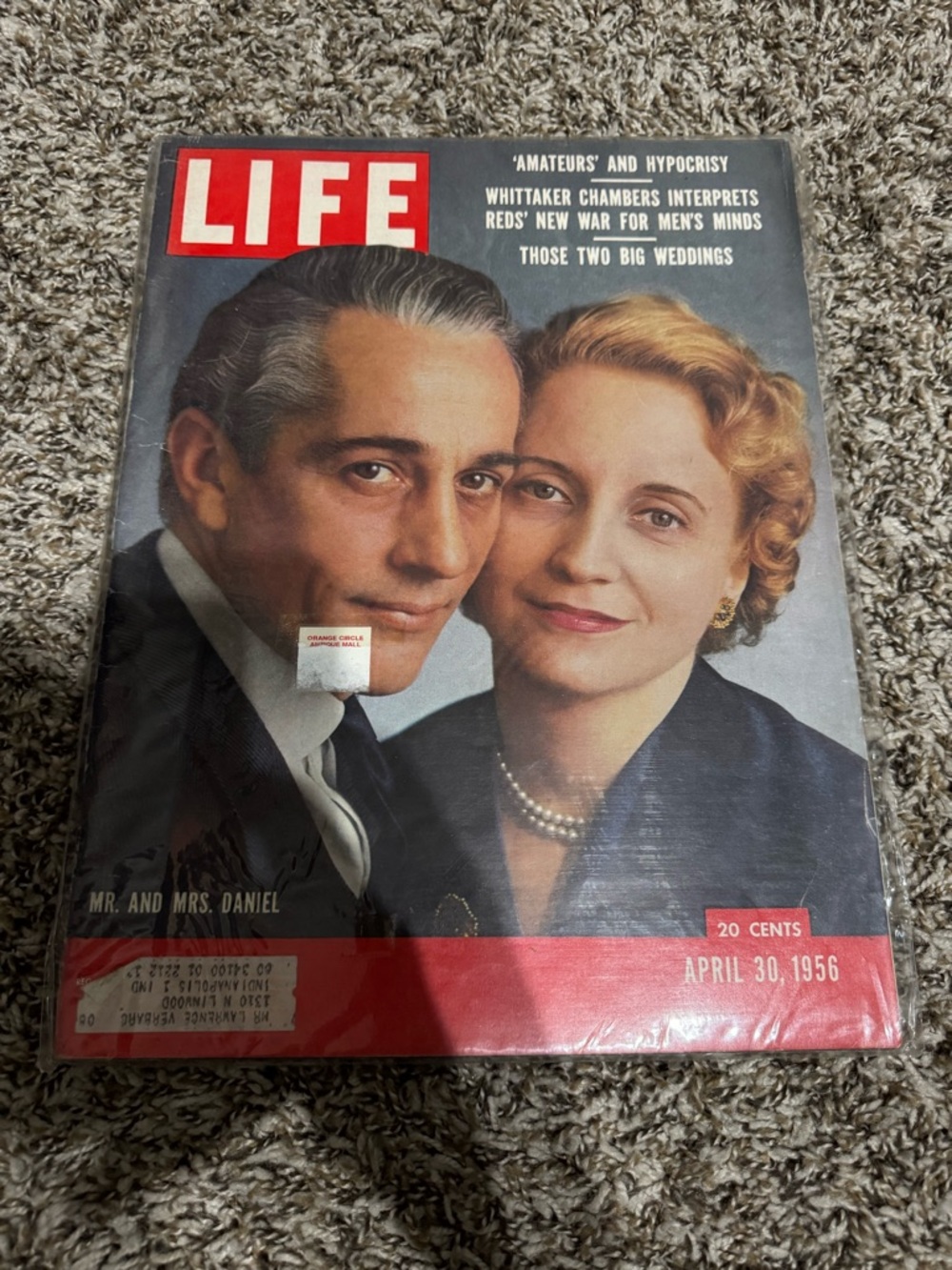 Life Magazine April 30, 1956 Mr. and Mrs. Daniel Vintage